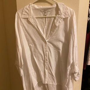 Long sleeve white blouse